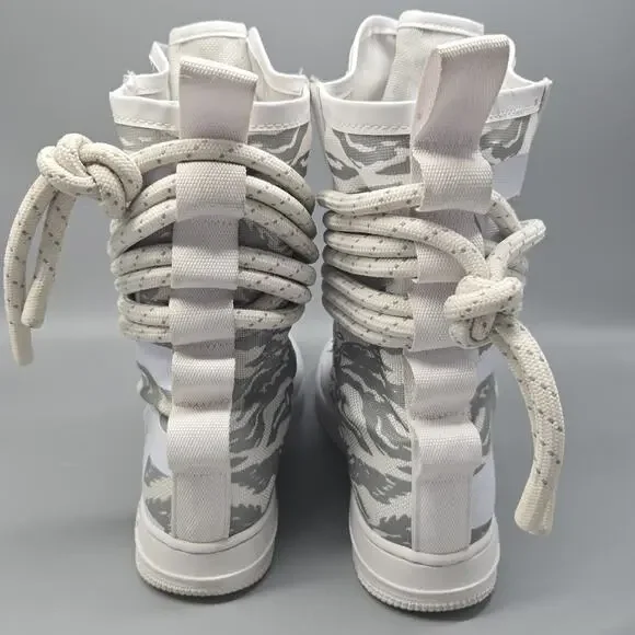 NIKE AA1130-100 SF Air Force 1 High Winter Camo Size 8.5 Women's 6.5 Men's